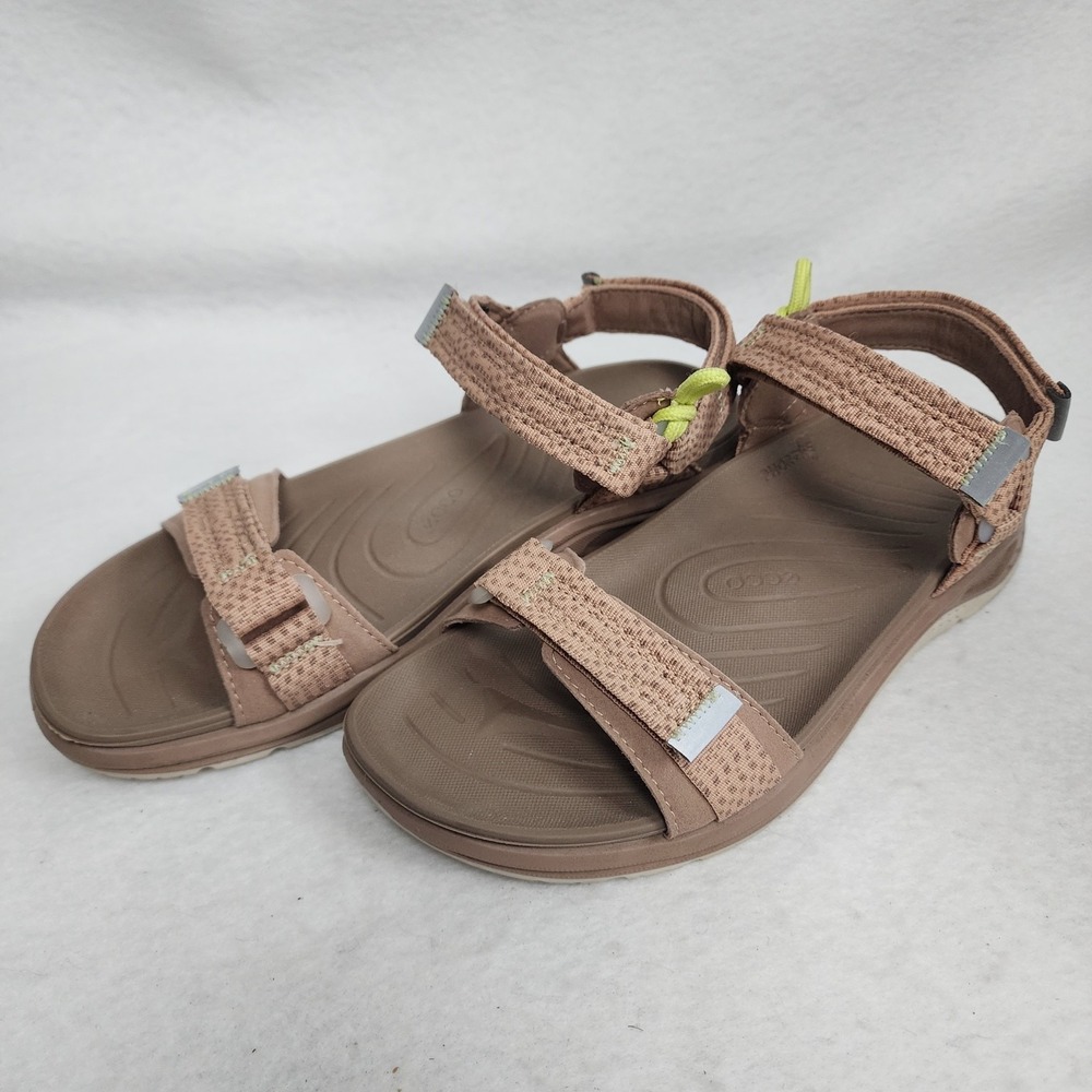 Ecco X-Trinsic 88070360257 Womens 6-6.5 Taupe Adjustable Straps Sports Sandals